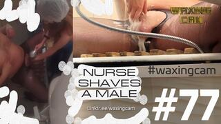 NURSE SHAVES A MALE #77