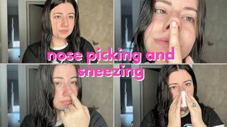 Nose Picking And Sneezing