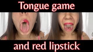 Tongue play while I do my lip makeup