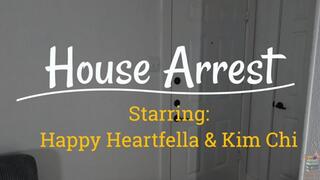 House Arrest - Starring: Happy Heartfella & Kim Chi - Fake detective Kim barges her way into Happy's home, ties him up, and worships his feet - Male Bondage, Foot Worship, Rope, Ballgagged, Femdom
