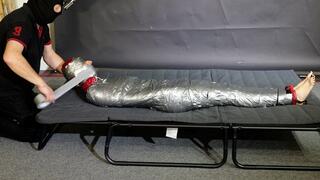 Myxxxy mummyfied in Rainwear