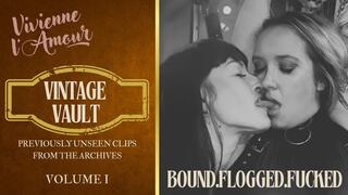 (1080P) THE VINTAGE VAULT VOLUME I - BOUND, FLOGGED FUCKED - Vivienne l’Amour Hangs, Flogs and Strap-On Fucks Her Blonde Slave Raw