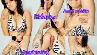 Armpit fucking with my favorite dildo - Armpit Fetish - Dildo Fetish