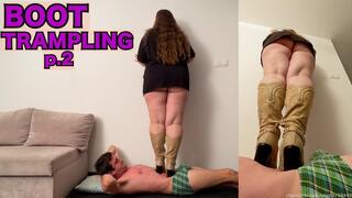 Heeled Boot Trampling on My Slave – Part 2