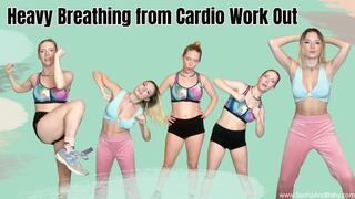 Heavy Breathing from Cardio Work Out - Exercise Fetish - Fitness Girl Gasping for Air -