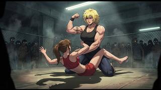 Female Wrestling Confessions #309: Petite Prey's Overpowering Amazon Ordeal