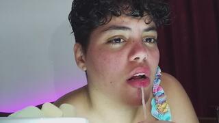 Watch me eat marshmallows like a pig until I cough and burp!