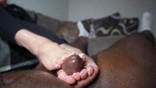 Amateur Footjob By MILF After Clubbing All Night - POV Footjob - Amateur Footjob