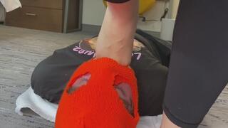 BIGBOOTYGODESS THROAT STRETCHING AND FOOT GAGGING WITH WIDE SIZE 11