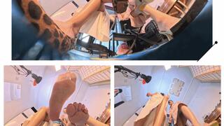 8K VR360 LINGLING MARTINA high-heeled sandals trample on dwarfs