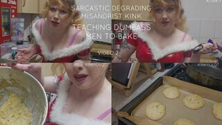 Misandrist teaching video 2 Degrading Degradation Teaching Useless men how to bake humiliation