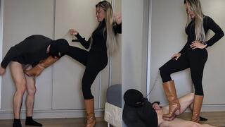 Sexy Lytta Kicks bitch balls HARD for taking too long to buy her boots - BALLBUSTING - FEMALE DOMINATION - FOOT DOMINATION - FEMDOM - CBT - HUMILIATION - FOOT SLAVE - BOOTS - FINDOM - COLLAR - KICK - copy
