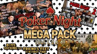 Poker Night Mega Pack (Vol 1, 2 & 4) Boys sucking their friend's feet for first time