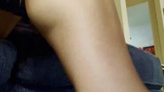 Trace The Deep Indentation In My Calf Muscles with Fingertips