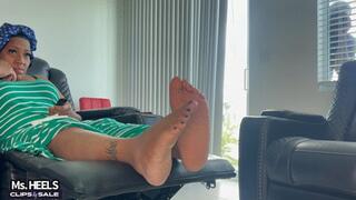 Nosey Neighbor Get Caught Peeping - Ms Heels Foot Worship