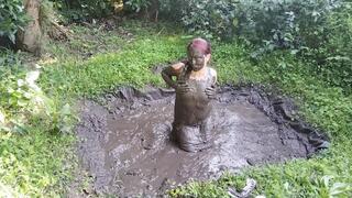 Muddy Mud Play in Socks and Loafers
