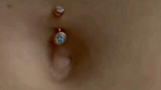 Belly Button Piercing Lick And Finger