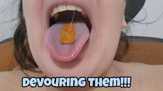 Giantess Devours Her Helpless Gummy Bears