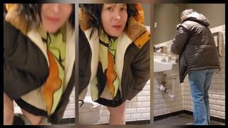 SUB ZERO NIGHT AT THE PUBLIC RESTROOM OUT PEEING B4 GETTING STRANDED