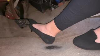 Driving in black flats on I10 West