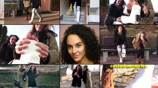 Rita SLWC (Term) Out and About with Frozen Toes Before Changing for a Night of Clubbing, with Foot Play (HD 1920 X 1080)