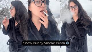 Snow Bunny Smoke Break