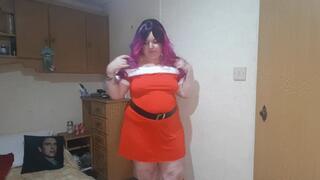 Festively Fat Feedee Mrs Claus Bares All