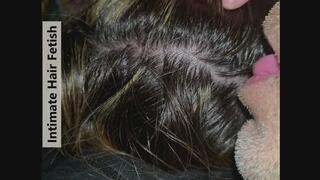 Husband's Obsession: Licking My Hair at the Scalp Until He Cums ASMR ITALIAN 4k