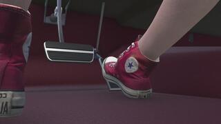 Chevy Caprice Cranking Template - Sara in Converse Hi Tops 1080p