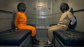 Double Self Bondage in Jail