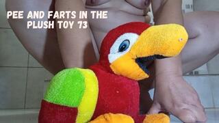 Pee and farts in the plush toy 73