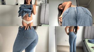 Latina showing off her jeans - Denim - Try on haul