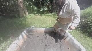 My Muddy White Clothes and Mud Fun