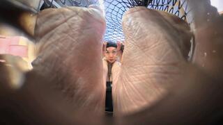 3DVR180 4 Giant buttocks POV humiliates the dwarf