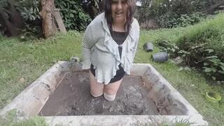 Formal Dress, and Socks Sensual Mud Play