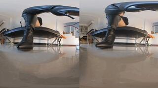 3DVR180 ERER POV over-the-knee boots dominate