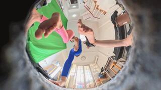 8K VR360 XINGGAN ANNA LELE barefoot POV crush a speck of dust beneath your feet