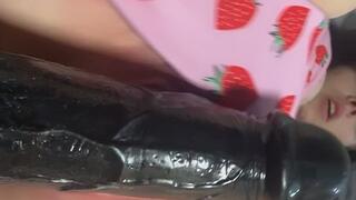 Riding BBC Dildo