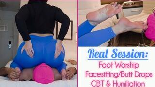 Real Session: Facesitting With a Side of Foot Worship and Ballbusting
