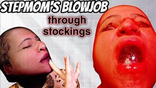 Stepmom’s Face in Stocking: Spitting Drool, Dirty Whispers