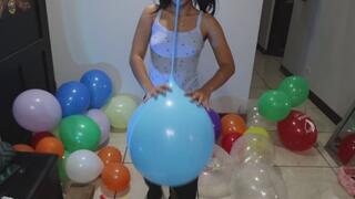 Clown Akina blowing up balloons copy