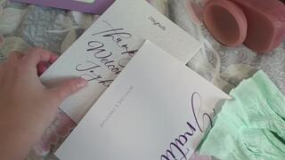 Trying on Underwear Unpacking a Package Dildo Vacuum Toy