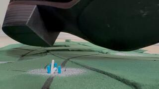 F2 GIGA goddess in boots has cities at her mercy