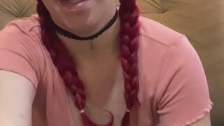 Swallowing cigar smoke I found - Sharing my happiness while smoking - braid