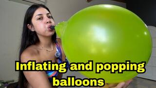Fetish Balloon Inflation with Tubes and Surprise Explosions