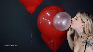 Harley Returns to Blow Bubbles and Pop Helium Balloons HD (1920x1080)