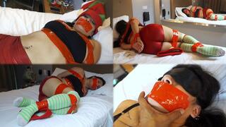 Helpless cutie Elf struggling, moaning and giggling at my mercy!