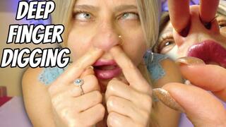 Close-Up Nose Picking Fantasy – Natural Boogers Played With and Placed on My Nipples