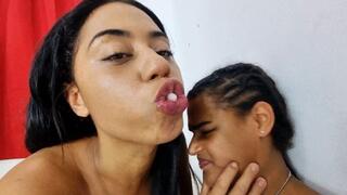 I KISSED MY SLAVE AND SHE WAS SCARED OF MY GRIP BY PIETRA HUNTER AND SUZY CAM FULL HD CLIP 4