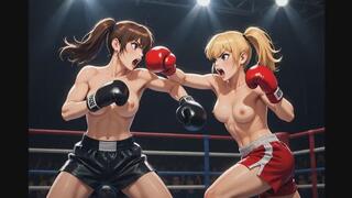 Female Boxing Confessions #26: A Fierce Topless Tussle